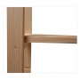 Dřevěný regál, 5 polic, 80x30x170 cm