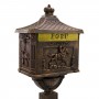 Poštovní schránka na stojanu Antik, bronzová